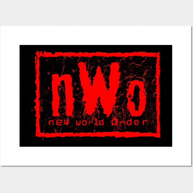 nWo >> new world order Wall Art by Fight'N'Fight